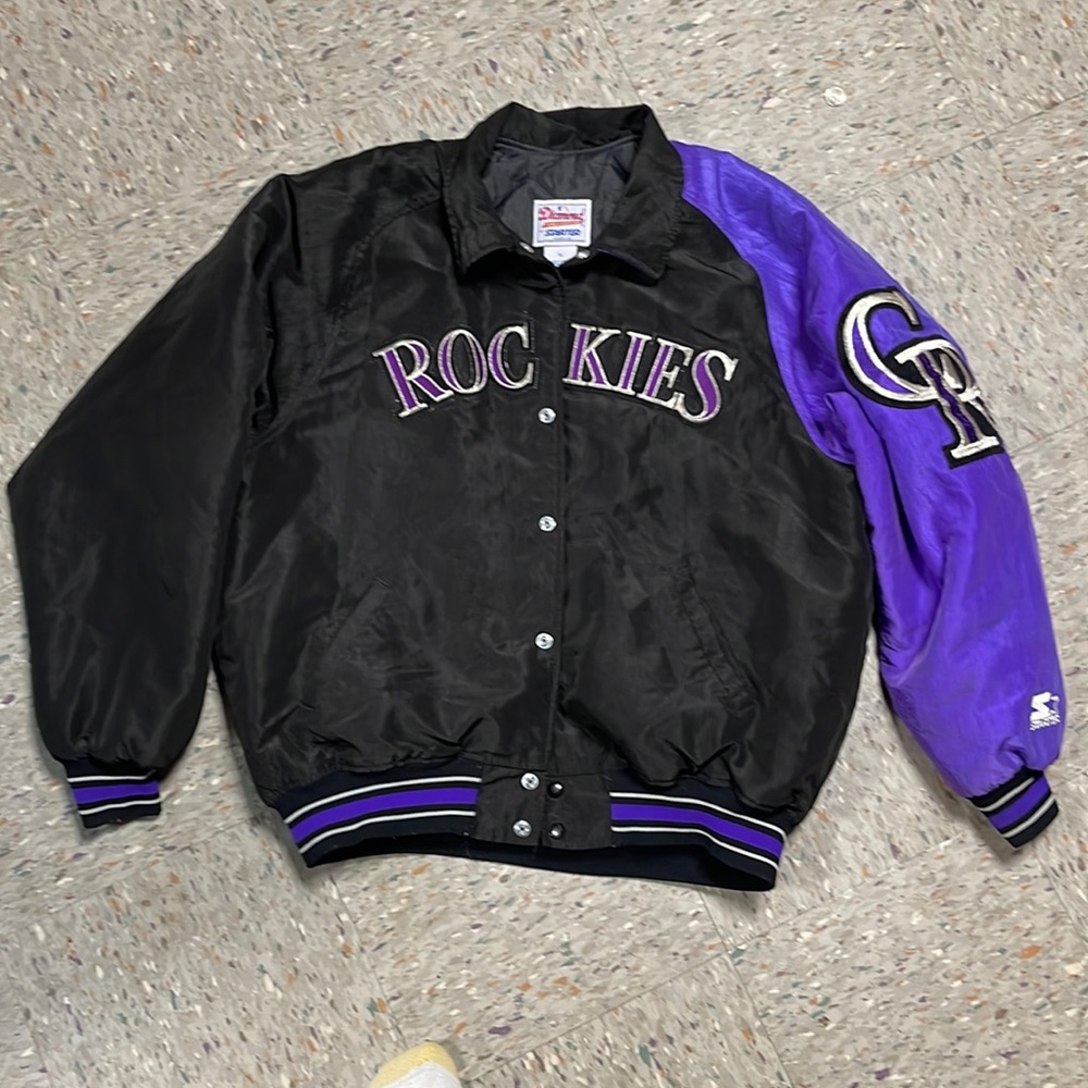 Rockies Starter vintage varsity jacket